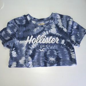 Hollister Blue Tie-dye Tee